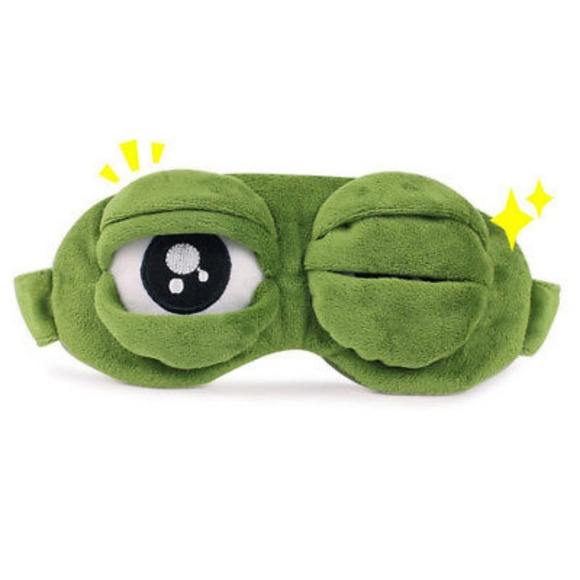 3D Sad Frog Sleeping Mask - Picture 4 of 7